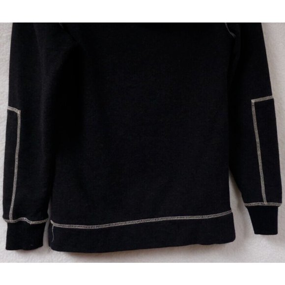 Buckle BKE Mens Small 1/4 Zip Geometric Distressed Pull Over Sweatshirt Hoodie - Picture 8 of 11